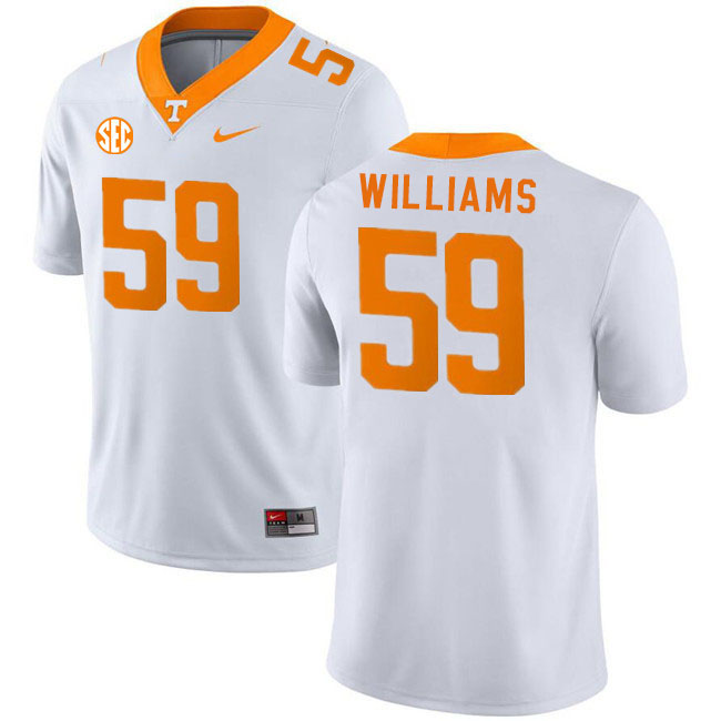 Men #59 Caleb Williams Tennessee Volunteers College Football Jerseys Stitched Sale-White